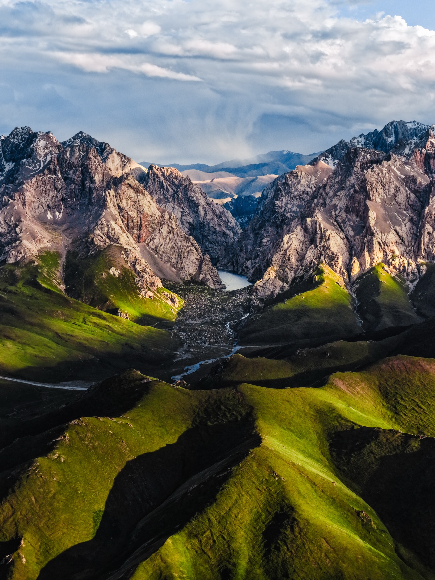 Mountain valley in Kyrgyzstan